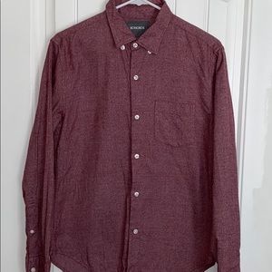Bonobos red long sleeve shirt